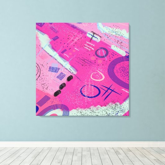 Magenta Joy Leinwanddruck (Insitu (Holzboden))