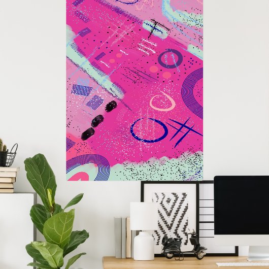 Magenta Joy Poster (Heimbüro)