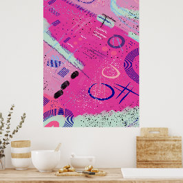 Magenta Joy Poster