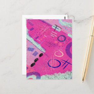 Magenta Joy Postkarte