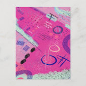 Magenta Joy Postkarte (Vorderseite)