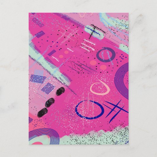 Magenta Joy Postkarte (Vorderseite)