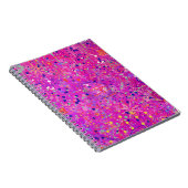 Magenta-Jubiläums-Abstract-Print Notizblock (Rechte Seite)