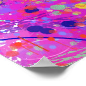 Magenta-Jubiläums-Abstract-Print  Poster (Ecke)