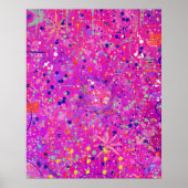 Magenta-Jubiläums-Abstract-Print  Poster (Vorne)