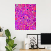 Magenta-Jubiläums-Abstract-Print  Poster (Heimbüro)