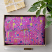 Magenta-Jubiläums-Abstract-Print  Seidenpapier (Geschenk)