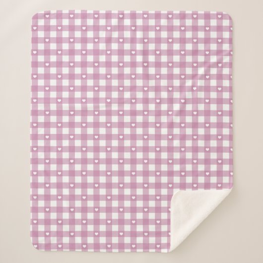 Magenta-Karo Sherpadecke (Vorderseite)