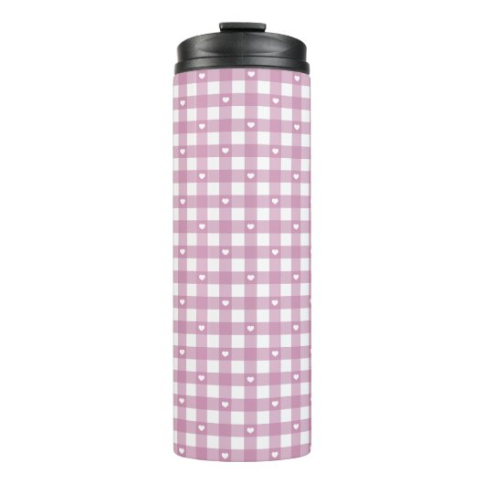 Magenta-Karo Thermosbecher (Vorderseite)