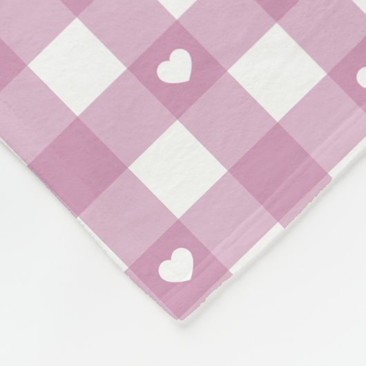 Magenta Karos Fleecedecke (Ecke)