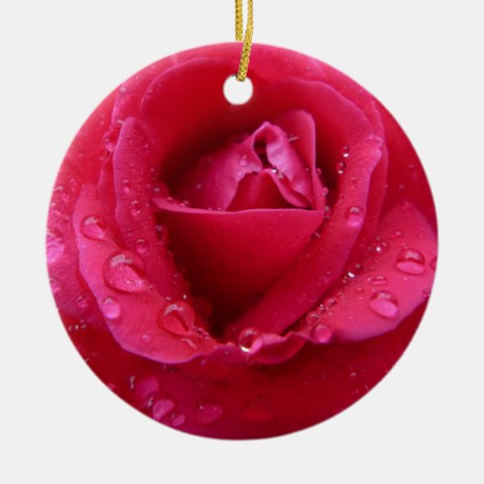 Magenta Keramik Ornament (Vorne)