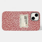 Magenta Komposition Notebook Case-Mate iPhone Case (Rückseite (Horizontal))