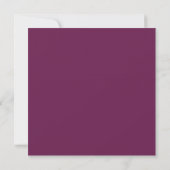 Magenta & Lacy Silver Elegantes Virtual Wedding Einladung (Rückseite)
