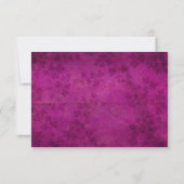 Magenta Leaf UAWG RSVP Karte (Rückseite)