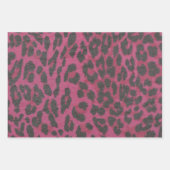 Magenta Leopard Geschenkpapier Set (Vorderseite 2)