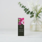 Magenta-Lesezeichen-Visitenkarte Mini Visitenkarte (Stehend Vorderseite)