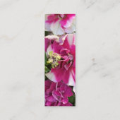 Magenta-Lesezeichen-Visitenkarte Mini Visitenkarte (Rückseite)