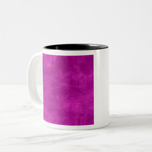 Magenta Lila Ästhetik Zweifarbige Tasse (Vorderseite Links)