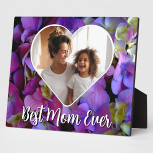 Magenta lila-blaue Hydrangeas-Fotovorlage Fotoplatte