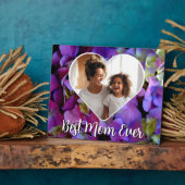 Magenta lila-blaue Hydrangeas-Fotovorlage Fotoplatte (Seite)