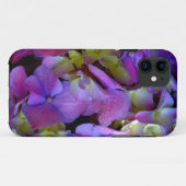 Magenta Lila-blaugelbe Hydrangeas-Blume Case-Mate iPhone Hülle (Rückseite (Horizontal))
