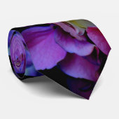 Magenta Lila-blaugelbe Hydrangeas-Blume Krawatte (Gerollt)