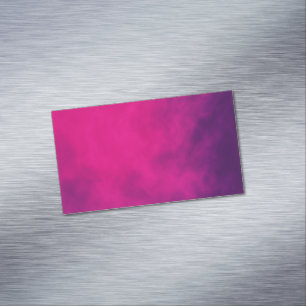Magenta Lila Business Card Magnet - Anpassbar