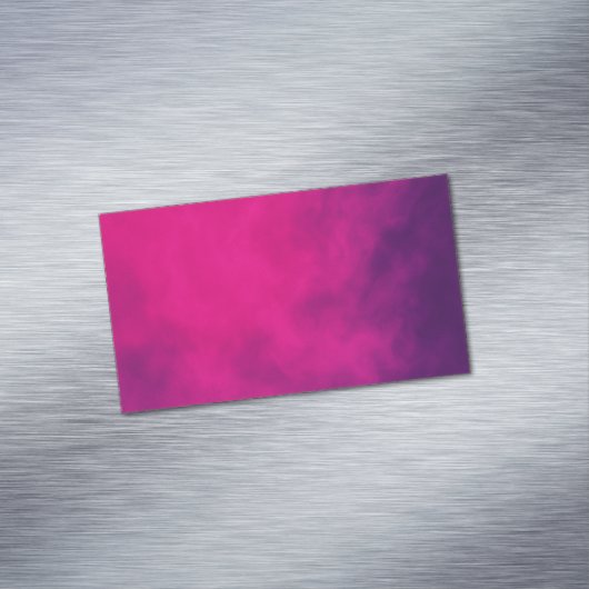 Magenta Lila Business Card Magnet - Anpassbar (Beispiel)