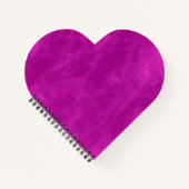 Magenta Lila Heart Notizblock (Vorderseite)