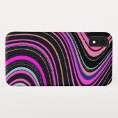 Magenta Lila Pink Blue Pattern Case-Mate iPhone Hülle (Rückseite (Horizontal))