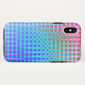 Magenta Lila Pink Blue Pattern Case-Mate iPhone Hülle (Rückseite (Horizontal))