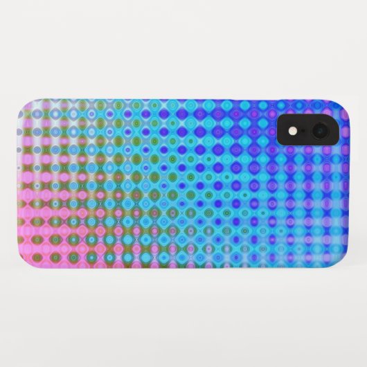 Magenta Lila Pink Blue Pattern Case-Mate iPhone Hülle (Rückseite (Horizontal))