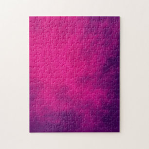 Magenta Lila Rauchpuzzle - individuell anpassbar Puzzle
