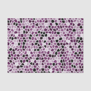 Magenta Lila Rosa Buntglas-Muster Seidenpapier