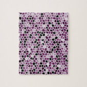 Magenta Lila rosa gestanztes Glasmuster Puzzle (Vertikal)