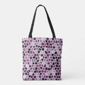 Magenta Lila rosa gestanztes Glasmuster Tasche (Rückseite)