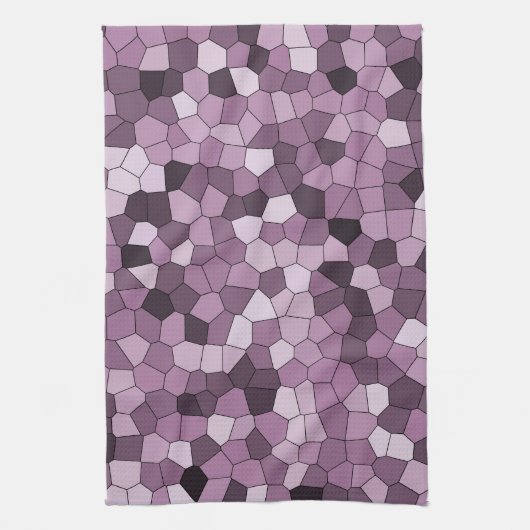 Magenta Lila rosa Muster Geschirrtuch (Vertikal)