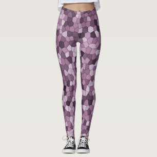 Magenta Lila rosa Muster Leggings