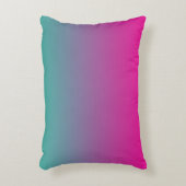 "Magenta Lila und Aquamarine Ombre" Zierkissen (Vorderseite(Vertikal))