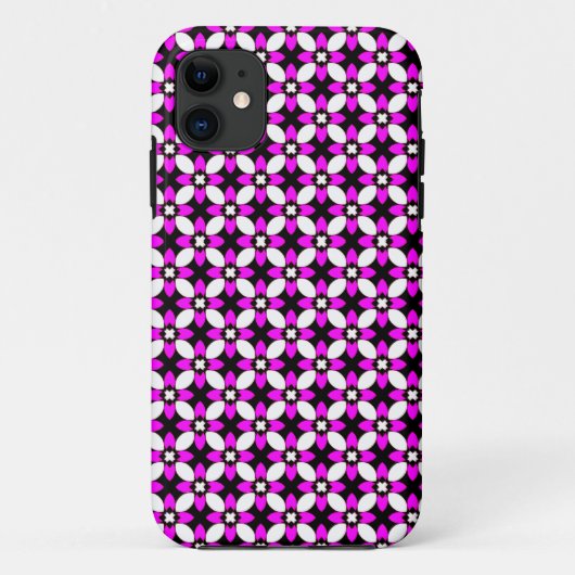 Magenta Lila und schwarz Case-Mate iPhone Hülle (Rückseite)