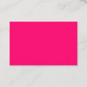Magenta Lila Visitenkarte - individuell anpassbar (Rückseite)