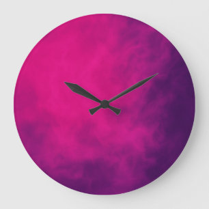 Magenta Lila Wall Clock - individuell einstellbar Große Wanduhr