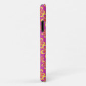 Magenta Lila Yellow Groovy Blume Pattern Case-Mate iPhone Hülle (Hinten/Rechts)