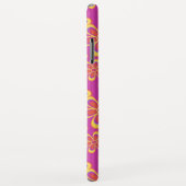 Magenta Lila Yellow Groovy Blume Pattern Case-Mate iPhone Hülle (Hinten/Rechts)