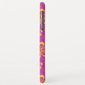 Magenta Lila Yellow Groovy Blume Pattern Case-Mate iPhone Hülle (Hinten/Links)