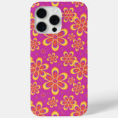 Magenta Lila Yellow Groovy Blume Pattern Case-Mate iPhone Hülle (Rückseite)