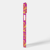 Magenta Lila Yellow Groovy Blume Pattern Case-Mate iPhone Hülle (Rückseite / Rechts)