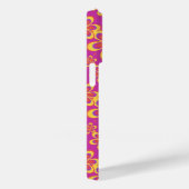 Magenta Lila Yellow Groovy Blume Pattern Case-Mate iPhone Hülle (Rückseite / Rechts)