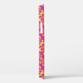 Magenta Lila Yellow Groovy Blume Pattern Case-Mate iPhone Hülle (Rückseite / Rechts)