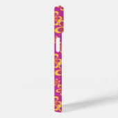 Magenta Lila Yellow Groovy Blume Pattern Case-Mate iPhone Hülle (Rückseite / Rechts)